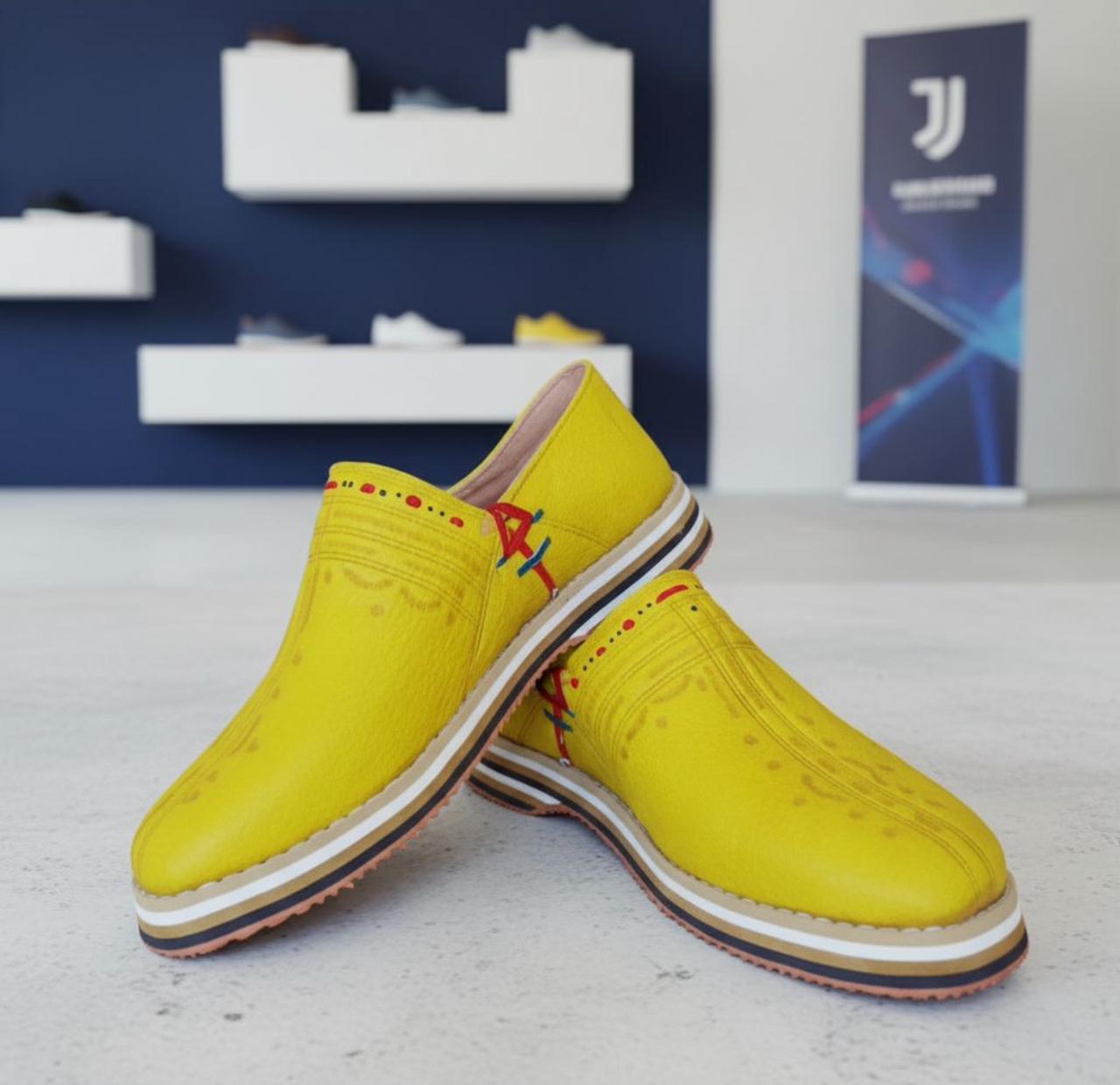 Handcrafted Moroccan Leather Shoes for Men – Authentic Berber Design