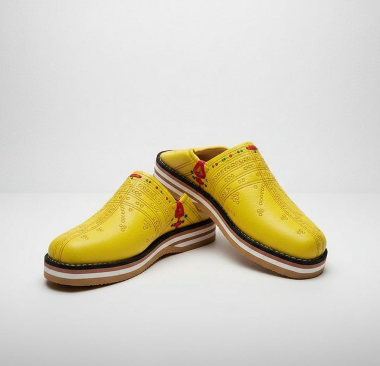 Handcrafted Moroccan Leather Shoes for Men – Authentic Berber Design