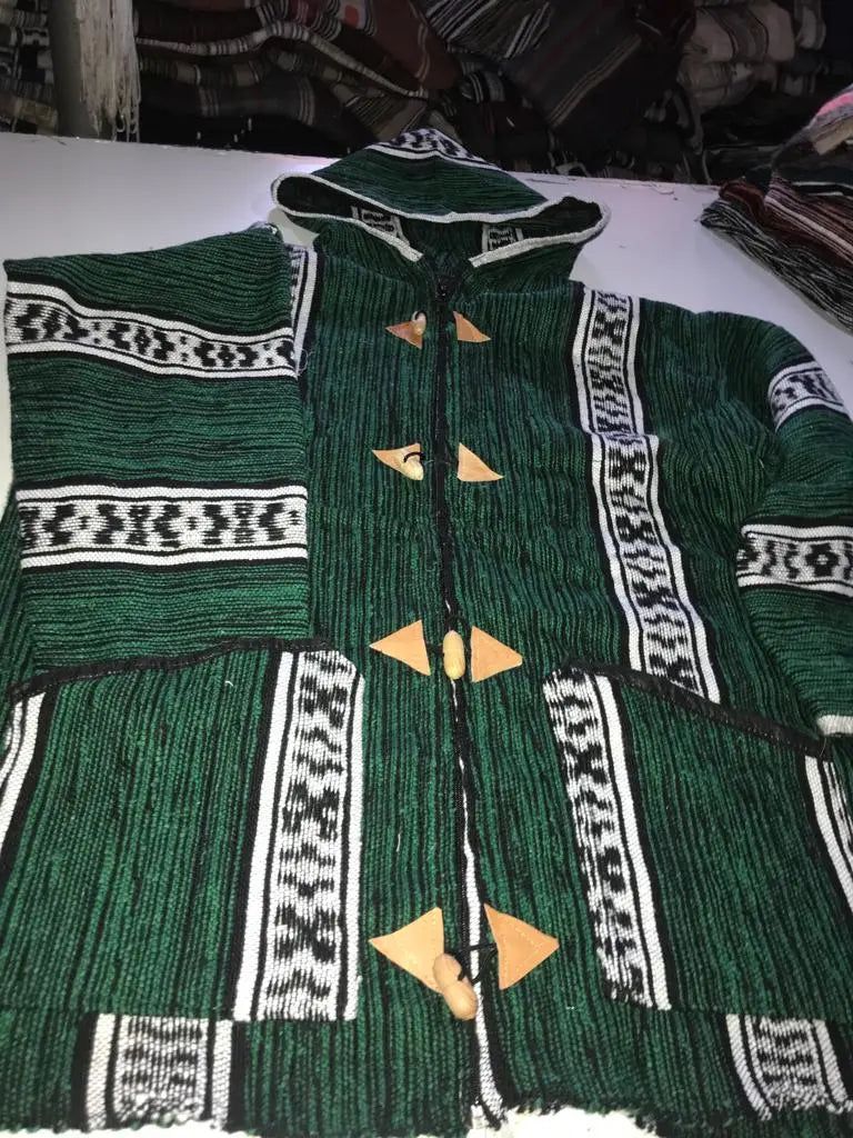Handmade Moroccan Wool Hoodie – Authentic Berber Coat