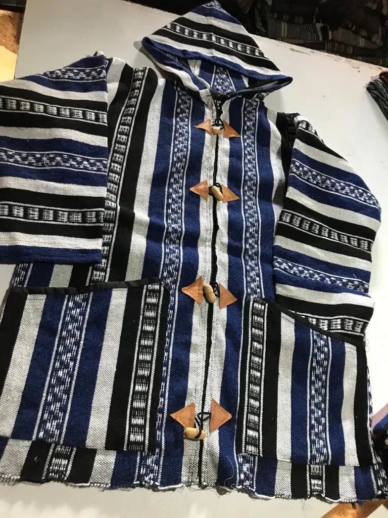 Handmade Moroccan Wool Hoodie – Authentic Berber Coat