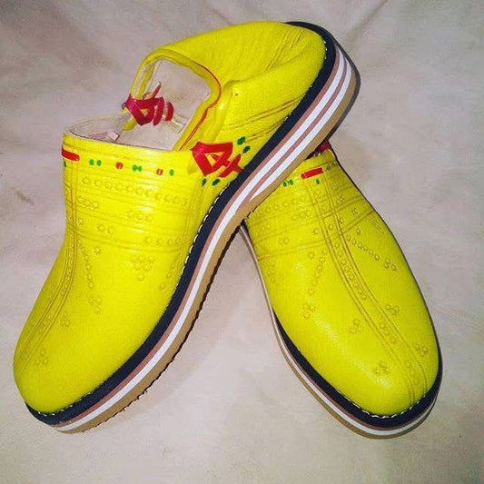 Handcrafted Moroccan Leather Shoes for Men – Authentic Berber Design